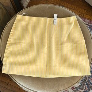 Marie Marot X J.Crew mini skirt in Thomas Mason® cotton poplin NWT